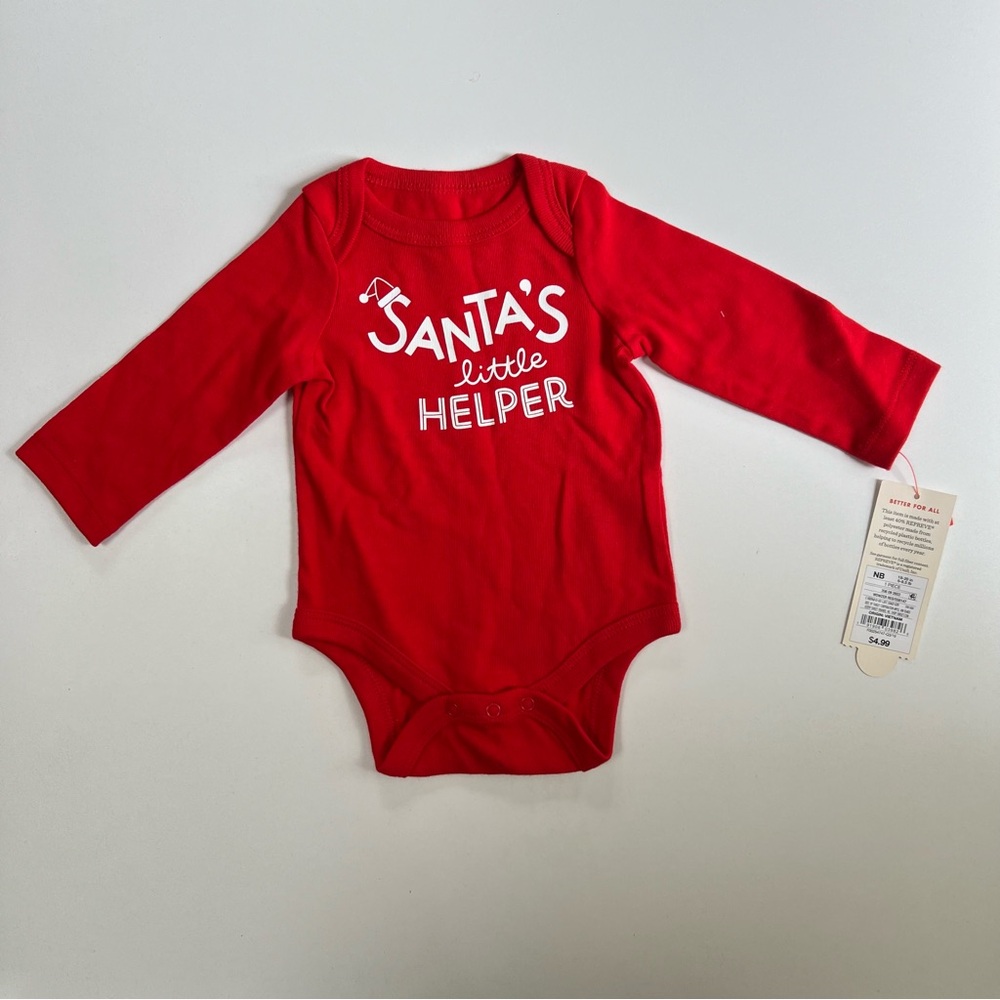 Carter’s Santa’s Little Helper Newborn NWT